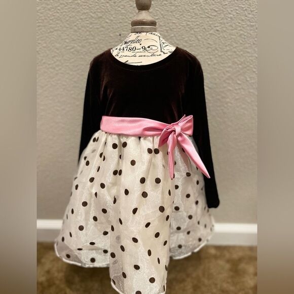 NWOT Jessica Ann Toddler Polla Dot Dress Size 18M - Picture 1 of 6